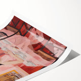 Modern Electric Dining Scene Canvas – Abstract Electric Art Print