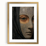 Abstract Electric Mask Portrait – Modern Electric Wall Art