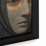 Abstract Electric Mask Portrait – Modern Electric Wall Art