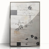 Modern Electric Floral Abstract Canvas – Electric Art Print