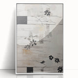 Modern Electric Floral Abstract Canvas – Electric Art Print
