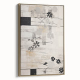 Modern Electric Floral Abstract Canvas – Electric Art Print