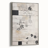 Modern Electric Floral Abstract Canvas – Electric Art Print