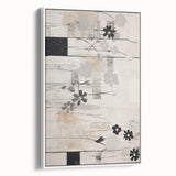 Modern Electric Floral Abstract Canvas – Electric Art Print