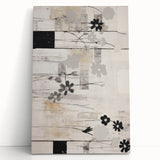 Modern Electric Floral Abstract Canvas – Electric Art Print