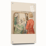 Electric Reflection Portrait Canvas – Modern Electric Art Print