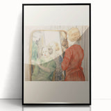 Electric Reflection Portrait Canvas – Modern Electric Art Print