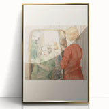 Electric Reflection Portrait Canvas – Modern Electric Art Print