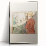 Electric Reflection Portrait Canvas – Modern Electric Art Print