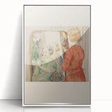 Electric Reflection Portrait Canvas – Modern Electric Art Print