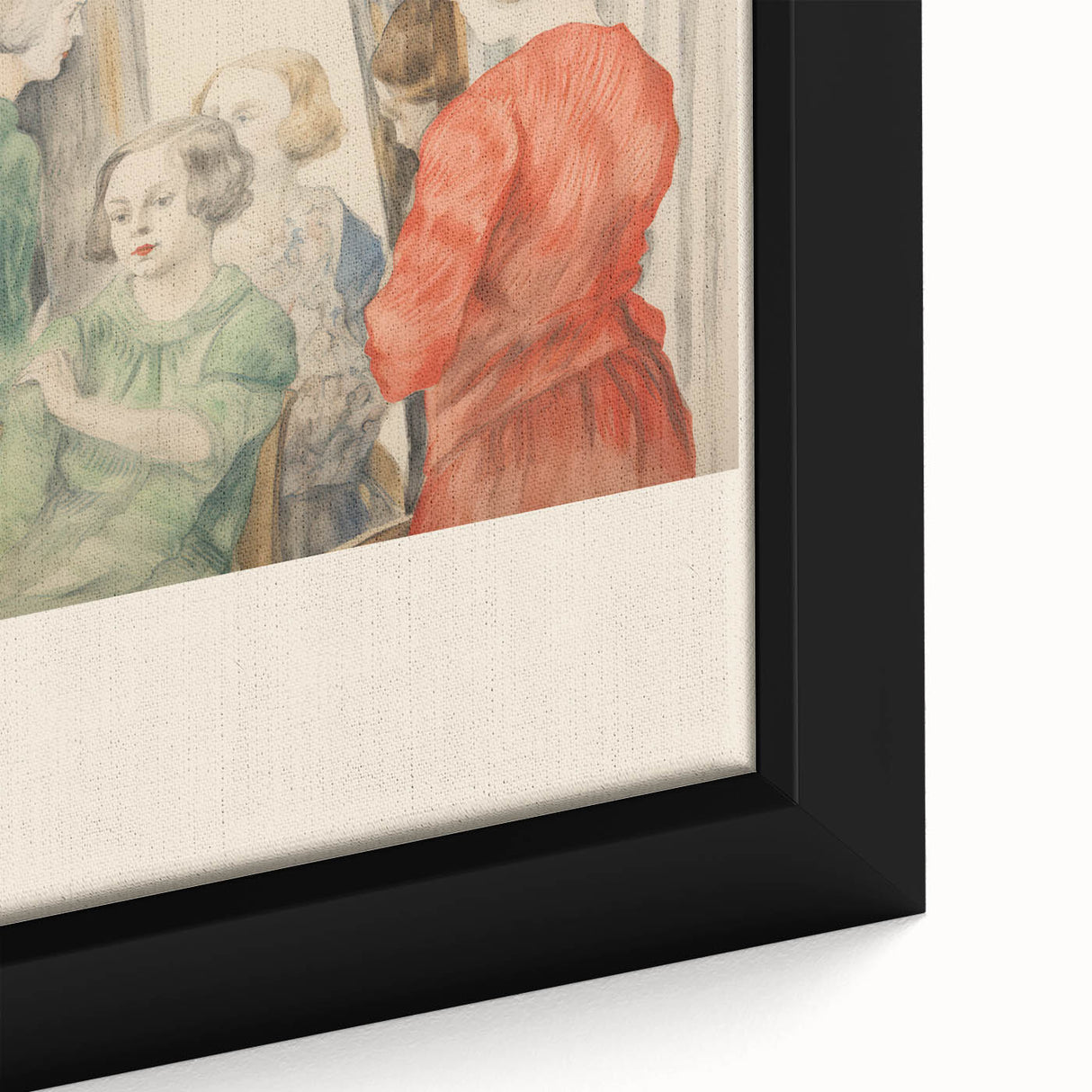Electric Reflection Portrait Canvas – Modern Electric Art Print