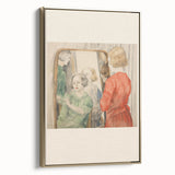 Electric Reflection Portrait Canvas – Modern Electric Art Print