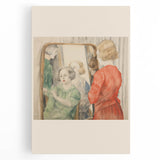 Electric Reflection Portrait Canvas – Modern Electric Art Print