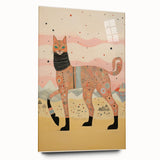 Abstract Electric Cat Canvas – Vibrant Modern Electric Art Print