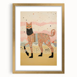 Abstract Electric Cat Canvas – Vibrant Modern Electric Art Print