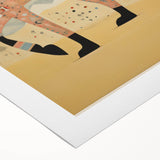 Abstract Electric Cat Canvas – Vibrant Modern Electric Art Print