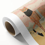 Abstract Electric Cat Canvas – Vibrant Modern Electric Art Print