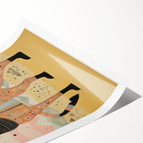 Abstract Electric Cat Canvas – Vibrant Modern Electric Art Print