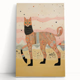 Abstract Electric Cat Canvas – Vibrant Modern Electric Art Print