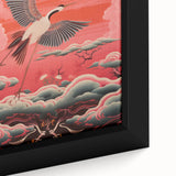 Electric Crane Artwork – Vibrant Modern Electric Bird Canvas Decor