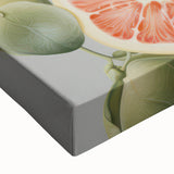 Electric Butterfly & Citrus Canvas – Vibrant Modern Art Print