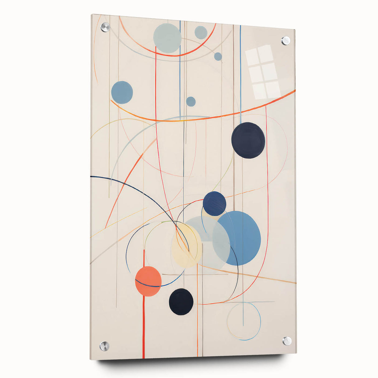 Abstract Electric Geometric Canvas – Modern Vibrant Art Print