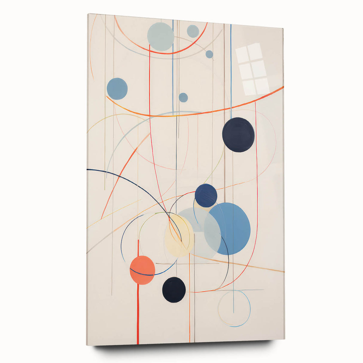 Abstract Electric Geometric Canvas – Modern Vibrant Art Print