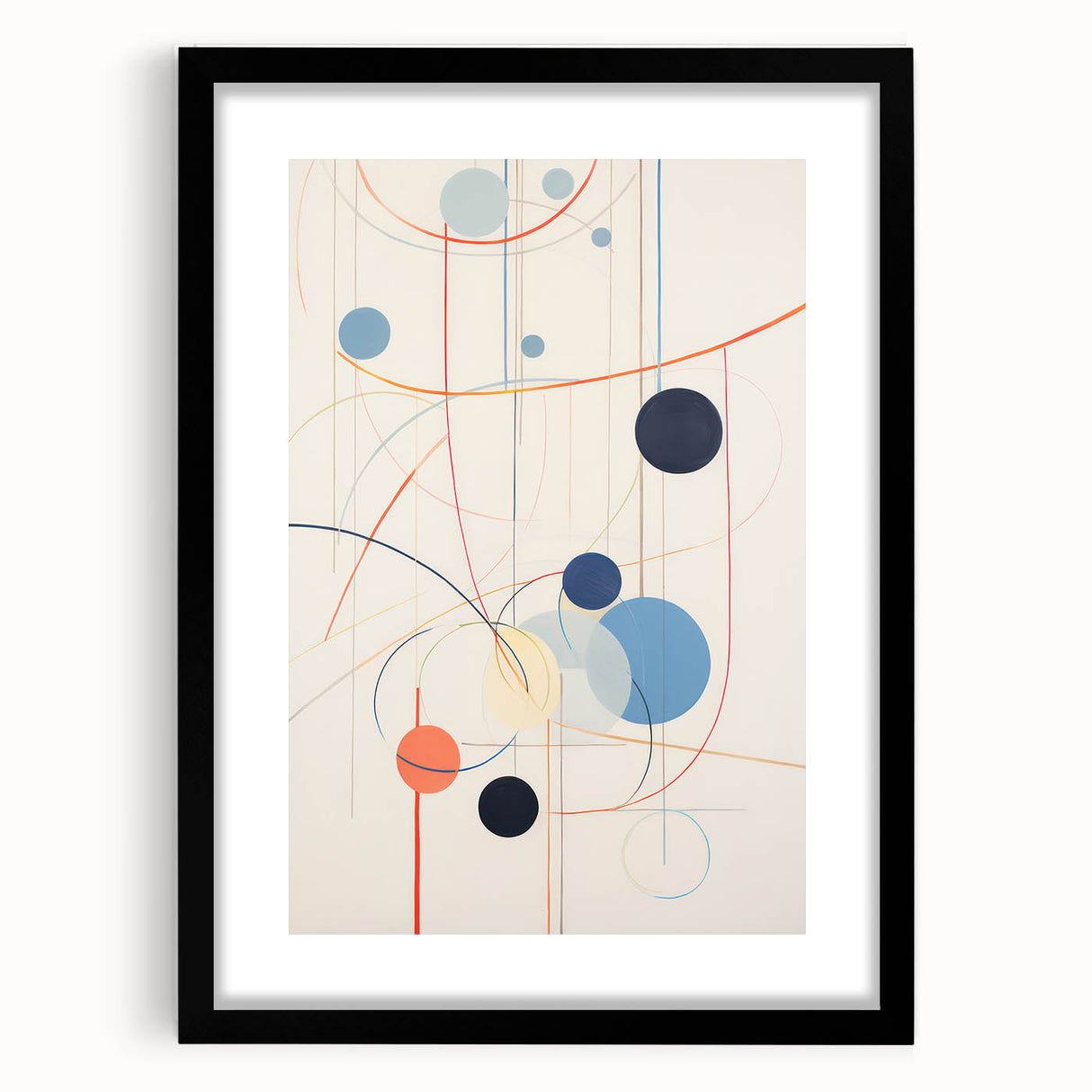 Abstract Electric Geometric Canvas – Modern Vibrant Art Print