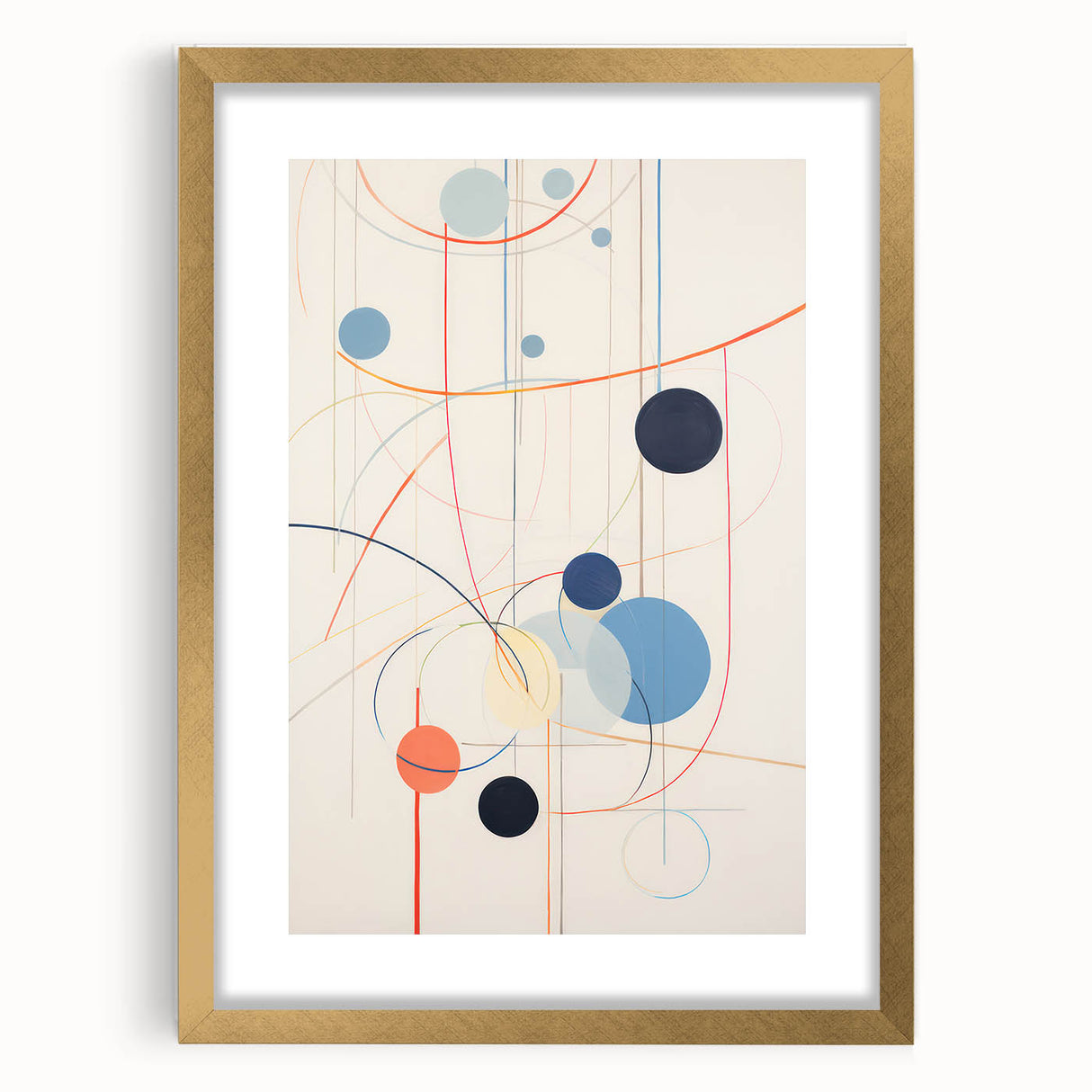 Abstract Electric Geometric Canvas – Modern Vibrant Art Print