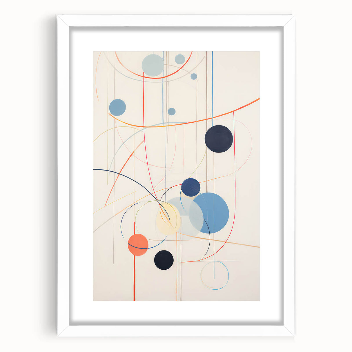 Abstract Electric Geometric Canvas – Modern Vibrant Art Print