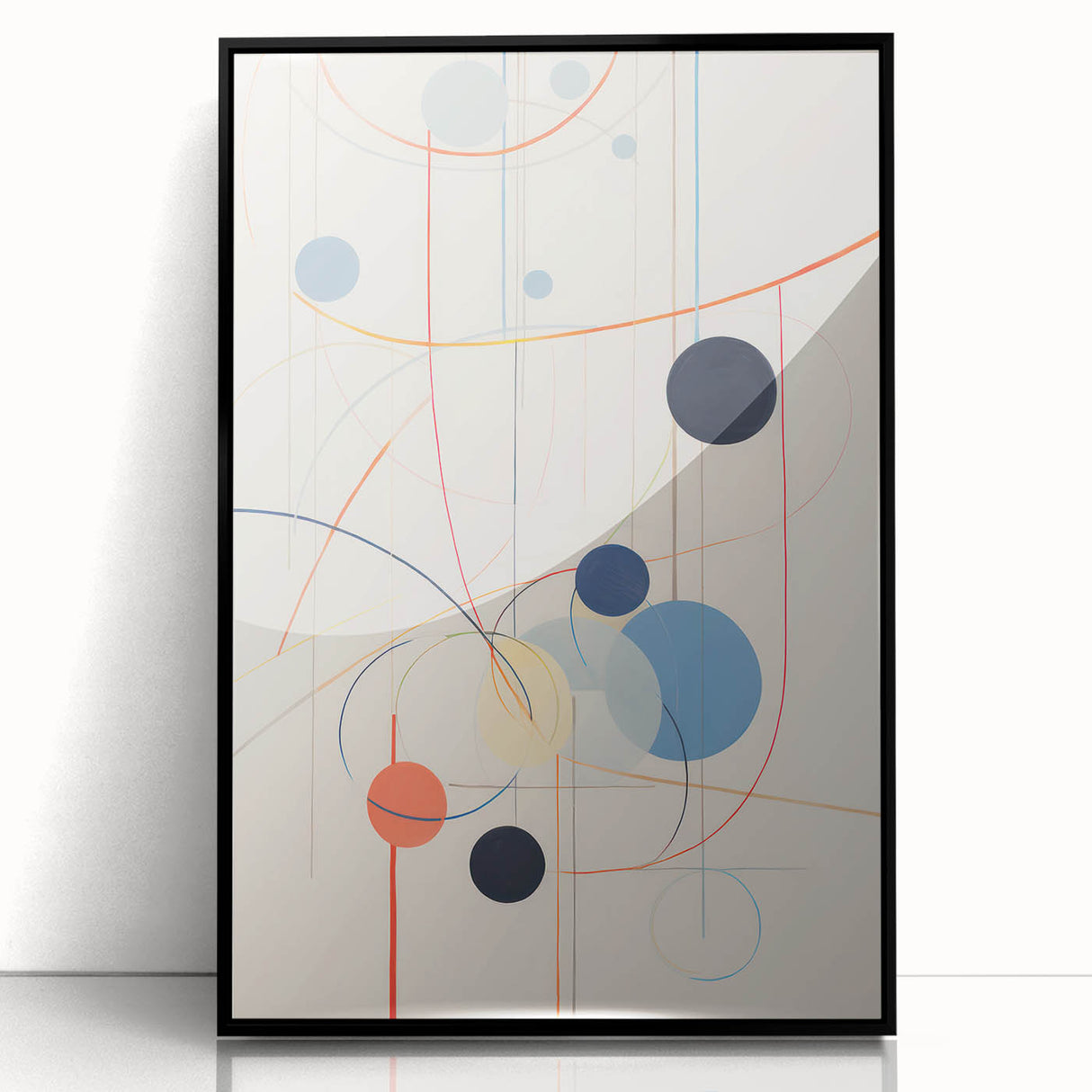 Abstract Electric Geometric Canvas – Modern Vibrant Art Print