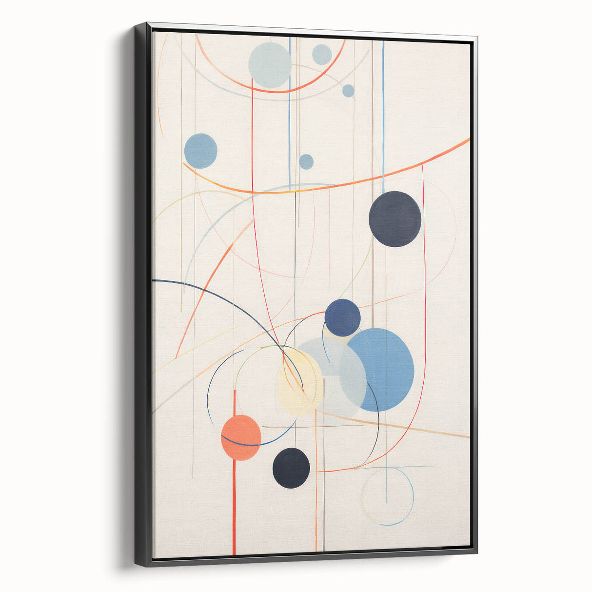 Abstract Electric Geometric Canvas – Modern Vibrant Art Print