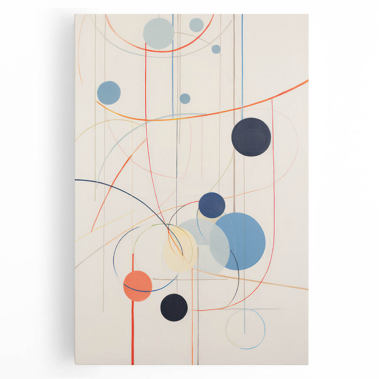 Abstract Electric Geometric Canvas – Modern Vibrant Art Print