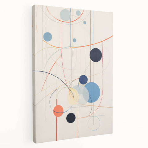 Abstract Electric Geometric Canvas – Modern Vibrant Art Print