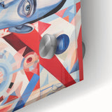 Abstract Electric Portrait Canvas – Dynamic Modern Art Print