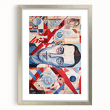 Abstract Electric Portrait Canvas – Dynamic Modern Art Print