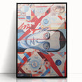 Abstract Electric Portrait Canvas – Dynamic Modern Art Print