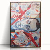 Abstract Electric Portrait Canvas – Dynamic Modern Art Print