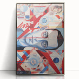 Abstract Electric Portrait Canvas – Dynamic Modern Art Print