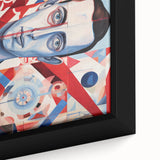 Abstract Electric Portrait Canvas – Dynamic Modern Art Print