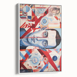 Abstract Electric Portrait Canvas – Dynamic Modern Art Print