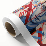 Abstract Electric Portrait Canvas – Dynamic Modern Art Print