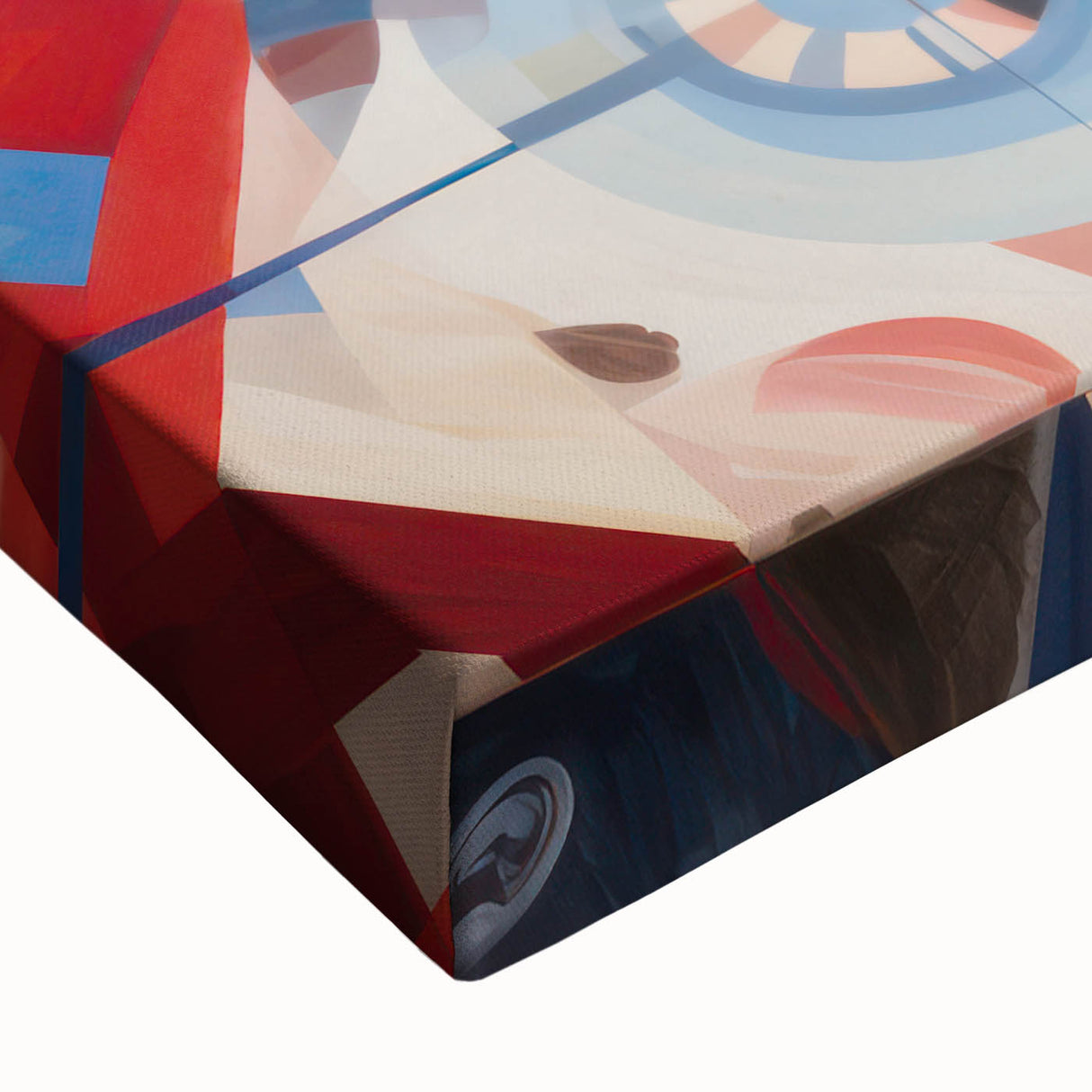 Abstract Electric Portrait Canvas – Dynamic Modern Art Print
