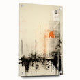 Urban Electric Abstract Canvas – Modern Grunge Art Print