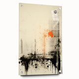 Urban Electric Abstract Canvas – Modern Grunge Art Print