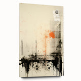 Urban Electric Abstract Canvas – Modern Grunge Art Print