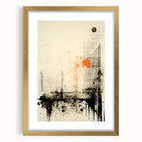 Urban Electric Abstract Canvas – Modern Grunge Art Print