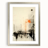 Urban Electric Abstract Canvas – Modern Grunge Art Print