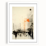 Urban Electric Abstract Canvas – Modern Grunge Art Print