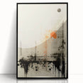 Urban Electric Abstract Canvas – Modern Grunge Art Print